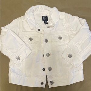 GAP Baby Toddler White Denim Jacket